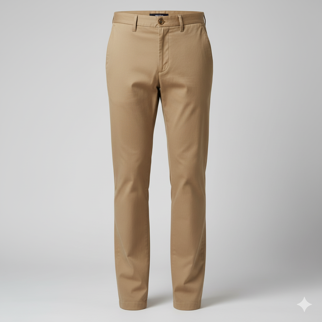 Slim/Straight Fit Casual Trousers